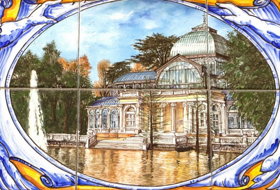 Palacio de Cristal del Retiro. Cerámica de Julián Santacruz, fotografía de Javier González