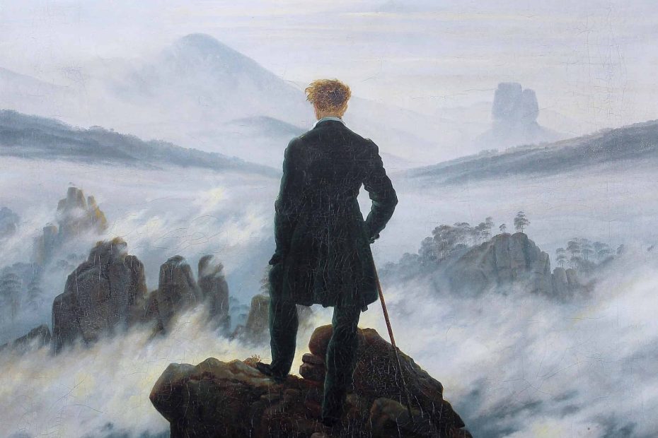 "El caminante sobre un mar de nubes" de C.P. Friedrich, representa la temática del proyecto "Érase una vez...danzas de libertad",