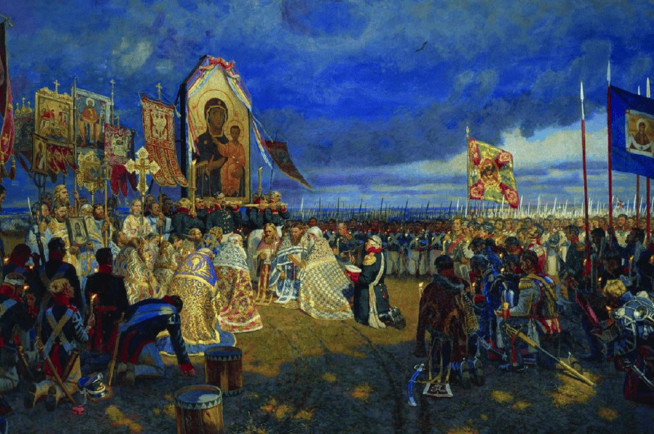 Prayer before Borodino, by Egor Zaitsev